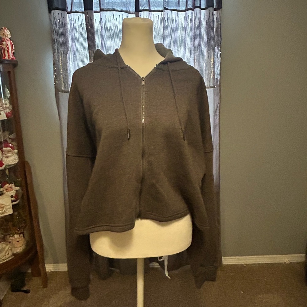 Threads 4 Thought Dark Brown Zip-Up Hoodie
